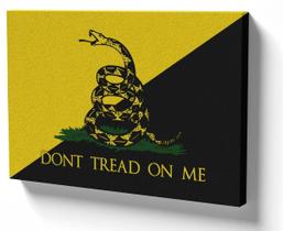 Quadro Decorativo Premium Tela 50x70 bandeira gadsden dont tread on me ancap Quadro Decorativo Premium Tela 50x70 bandeira gadsden dont tread on me ancap