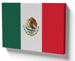 Quadro Decorativo Premium Tela 50x70 bandeira mexico mexicano Quadro Decorativo Premium Tela 50x70 bandeira mexico mexicano