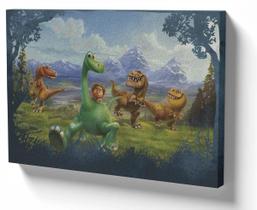 Quadro Decorativo Premium Tela 50x70 bom dinossauro desenho rex infantil Quadro Decorativo Premium Tela 50x70 bom dinossauro desenho rex infantil
