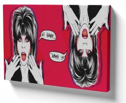 Quadro Decorativo Premium Tela 50x70 elvira rainha trevas Quadro Decorativo Premium Tela 50x70 elvira rainha trevas