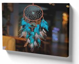 Quadro Decorativo Premium Tela 50x70 filtro dos sonhos azul Quadro Decorativo Premium Tela 50x70 filtro dos sonhos azul