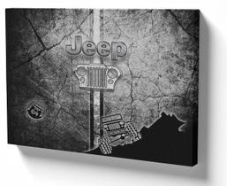 Quadro Decorativo Premium Tela 50x70 jeep prata Quadro Decorativo Premium Tela 50x70 jeep prata
