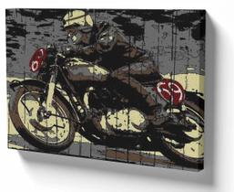 Quadro Decorativo Premium Tela 50x70 motorcycle 69 harley moto
