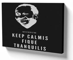 Quadro Decorativo Premium Tela 50x70 mussum tranquilis