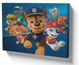 Quadro Decorativo Premium Tela 50x70 patrulha canina equipe Quadro Decorativo Premium Tela 50x70 patrulha canina equipe