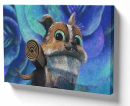 Quadro Decorativo Premium Tela 50x70 perrito cachorro gato de botas