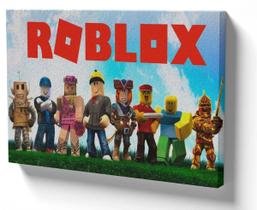 Quadro Decorativo Premium Tela 50x70 roblox skins personagens mode game