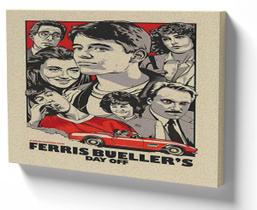 Quadro Decorativo Premium Tela 50x70 save ferris curtindo vida adoidado Quadro Decorativo Premium Tela 50x70 save ferris curtindo vida adoidado