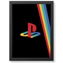 Quadro Decorativo Presente Gamer StationPlay Stripes geek.frame