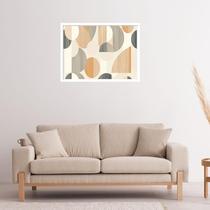 Quadro Decorativo Preto Cinza Bege Abstrato - 50x70cm Quadro Decorativo Preto Cinza Bege Abstrato - 50x70cm