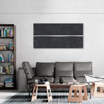 Quadro Decorativo Preto, Linha Minimalista Sem Moldura