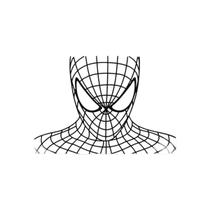 Quadro Decorativo Preto Mdf Homem Aranha Spider 40X20Cm