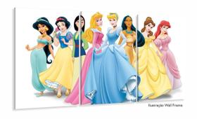Quadro Decorativo Princesas Disney 100x60 em tecido