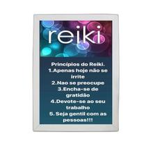 Quadro Decorativo Princípios Do Reiki 24X18Cm