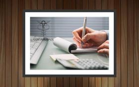 Quadro Decorativo Profissão Contabilidade Decoração De Salas Com Moldura