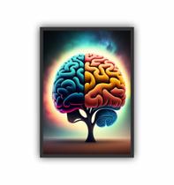 Quadro Decorativo Profissão Psicologia 2 Cerebro Psicologo
