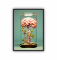 Quadro Decorativo Profissão Psicologia Cerebro Pote Quadro Decorativo Profissão Psicologia Cerebro Pote