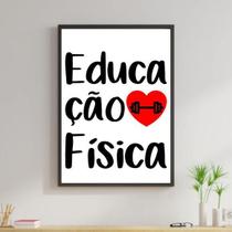 Quadro Decorativo Profissões - Educação Física 34x23cm Quadro Decorativo Profissões - Educação Física 34x23cm
