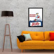 Quadro Decorativo Propaganda Antiga Pepsi Baseball