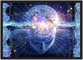 Quadro Decorativo Psicologia Cérebro Medicina Decorações Com Moldura