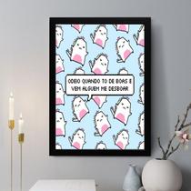 Quadro Decorativo Quando Tô de Boas 45x34cm Quadro Decorativo Quando Tô de Boas 45x34cm