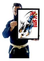 Quadro Decorativo Queda Uchimata Arte Jiu Jitsu Judo