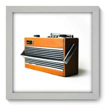 Quadro Decorativo - Rádio - 22cm x 22cm - 017qnvab Quadro Decorativo - Rádio - 22cm x 22cm - 017qnvab