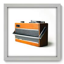 Quadro Decorativo - Rádio - 33cm x 33cm - 017qnvbb Quadro Decorativo - Rádio - 33cm x 33cm - 017qnvbb