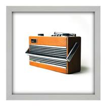 Quadro Decorativo - Rádio - 33cm x 33cm - 056qdvb Quadro Decorativo - Rádio - 33cm x 33cm - 056qdvb