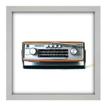 Quadro Decorativo - Rádio - 33cm x 33cm - 058qdvb Quadro Decorativo - Rádio - 33cm x 33cm - 058qdvb