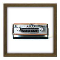 Quadro Decorativo - Rádio - 33cm x 33cm - 058qdvm Quadro Decorativo - Rádio - 33cm x 33cm - 058qdvm