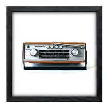 Quadro Decorativo - Rádio - 33cm x 33cm - 058qdvp Quadro Decorativo - Rádio - 33cm x 33cm - 058qdvp
