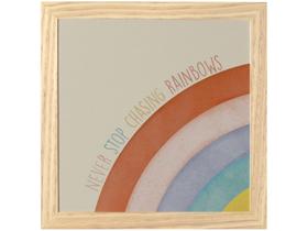 Quadro Decorativo Rainbows 23,5x23,5cm - Design Up Living