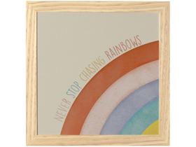 Quadro Decorativo Rainbows 23,5x23,5cm Quadro Decorativo Rainbows 23,5x23,5cm