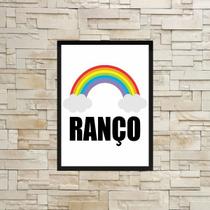Quadro Decorativo Ranço Arco Íris 45x34cm - com vidro Quadro Decorativo Ranço Arco Íris 45x34cm - com vidro