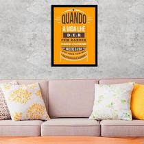 Quadro Decorativo Razões Para Sorrir 45X34Cm