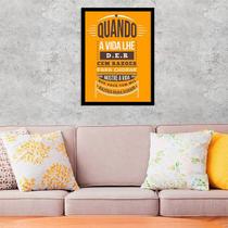 Quadro Decorativo Razões Para Sorrir 45x34cm