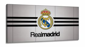 Quadro decorativo Real Madrid C F em Tecido Canvas 130x60