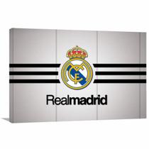 Quadro Decorativo Real Madrid C F Tela Em Tecido - Loja Wall Frame