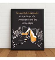 Quadro Decorativo Receita Da Risada Cerveja E Amigos Preto Quadro Decorativo Receita Da Risada Cerveja E Amigos Preto