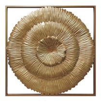 Quadro Decorativo Redondo Cobreado Abstrato Menor Quadro Decorativo Redondo Cobreado Abstrato Menor