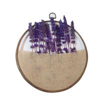 Quadro Decorativo Redondo Vintage Retrô Minimalista 26cm com Flores