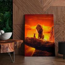Quadro Decorativo Rei Leão Canvas 50x70 - Foto Paulista Quadro Decorativo Rei Leão Canvas 50x70 - Foto Paulista