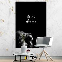 Quadro Decorativo Religioso 90x60cm - Compromisso com a Fé para o Corredor