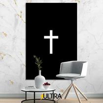 Quadro Decorativo Religioso 90x60cm - Compromisso com a Fé para o Corredor - ULTRA