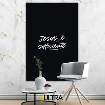 Quadro Decorativo Religioso 90x60cm - Harmonia e Fé para Sala