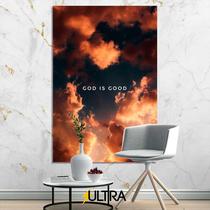 Quadro Decorativo Religioso 90x60cm - Paz Interior para o Espaço de Leitura