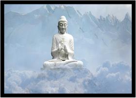 Quadro Decorativo Religioso Budismo Buda Com Moldura RC004 Quadro Decorativo Religioso Budismo Buda Com Moldura RC004