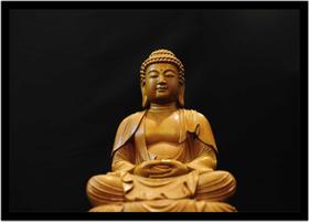 Quadro Decorativo Religioso Budismo Buda Com Moldura RC007