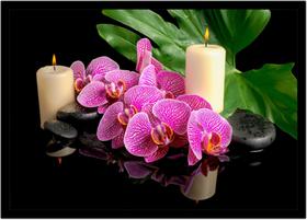 Quadro Decorativo Religioso Budismo Espiritualismo Velas Flores Com Moldura RC044 Quadro Decorativo Religioso Budismo Espiritualismo Velas Flores Com Moldura RC044